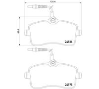 BREMBO P 61 109 Brake Pad Set, disc brake for PEUGEOT