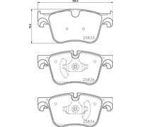 BREMBO P 61 127 Brake Pad Set, disc brake for CITRO?N,PEUGEOT,PEUGEOT (DF-PSA)