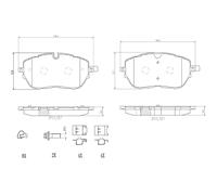BREMBO P 61 128 Brake Pad Set, disc brake for CITRO?N,CITRO?N (DF-PSA),DS,OPEL,P