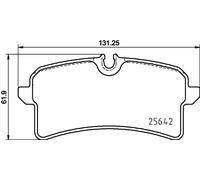 BREMBO P 65 040 Brake Pad Set, disc brake for PORSCHE