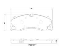 BREMBO P 65 048 Brake pad set