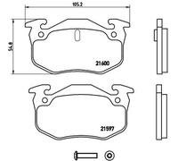 BREMBO Brake pad set P 68 018 prepared for wear warning indicator with brake caliper screws without accessories RENAULT: CLIO 1