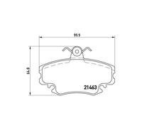 BREMBO P 68 038 Brake pad set