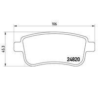 BREMBO P 68 054 Brake pad set