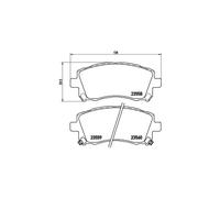 BREMBO P 78 010 Brake pad set
