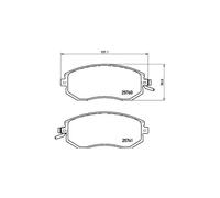 Brake pads P 78 021 BREMBO for SUBARU TOYOTA