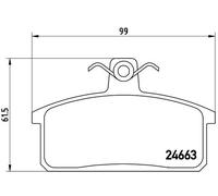 BREMBO P 79 007 Brake Pad Set, disc brake for IVECO,SANTANA,SUZUKI