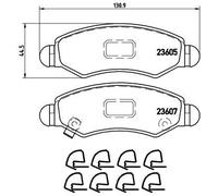 BREMBO P 79 015 Brake Pad Set, disc brake for CHEVROLET,HOLDEN,OPEL,SUBARU,SUZUK