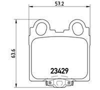 Brembo Brake Pads P 83 045 Rear with Anti-Squeak Plate – Fits LEXUS GS/IS/SC/Convertible/SportCross