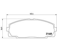 Brembo Brake Pads Front With Anti-Squeak Plate Fits Toyota Dyna Dyna 100 Granvia
