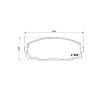 Brembo Brake Pads Front P 83 092, Anti-Squeak Plate, Fits Toyota Dyna, Dyna 100, Granvia