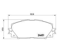 BREMBO P 83 106 Brake Pad Set, disc brake for DAIHATSU,GREAT WALL,HAVAL,LEXUS,TO