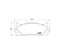 BREMBO P 83 117 Brake pad set