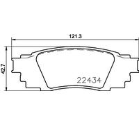 Brake Pad Set For Disc Brake Rear Akebono System Fits Lexus Toyota BREMBO P83160