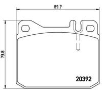 BRAKE PAD SET DISC BRAKE FOR VW LT/28-35/Bus/28-50/ /Van/Platform/Chassis 2.4L