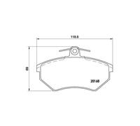 BREMBO P 85 011 Brake pad set