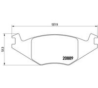 Brake pads P 85 019 BREMBO for VW SEAT