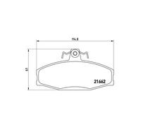 BREMBO P 85 022 Brake pad set