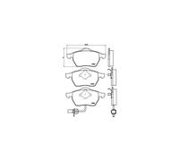 Brembo Brake Pads P 85 060 - Front - For VW, Ford, Seat - Set of 4