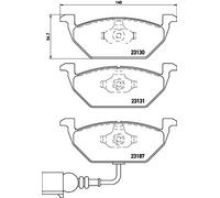 BREMBO P 85 072X Brake Pad Set, disc brake for ,AUDI,MG (SAIC),ROEWE (SAIC),SEAT