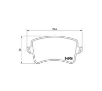 BREMBO P 85 099 Brake Pads Set Rear for Audi A5 A4 Q5