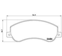 BREMBO P 85 115 Brake Pad Set, disc brake for BYD,VW