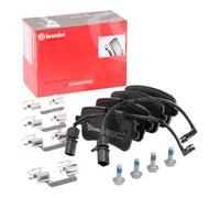 BREMBO P85120 Brake Pad Set Rear With Brake Caliper Screws Fits Audi A4 A8