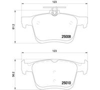 BREMBO P 85 125X Brake Pad Set, disc brake for AUDI,AUDI (FAW),MG (SAIC),ROEWE (