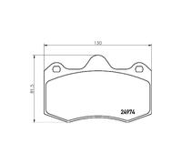 Brake pads P 85 134 BREMBO for SEAT IBIZA Mk III IBIZA Mk IV IBIZA Mk IV SC