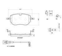 BREMBO P 85 192 Brake pad set