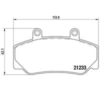 BRAKE PAD SET DISC BRAKE FOR VOLVO 740/Kombi/Break/Combi/Rural 760 940 960 2.3L