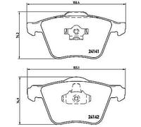 BREMBO P 86 018 Brake Pad Set, disc brake for VOLVO,VOLVO ASIA
