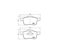 BREMBO P 86 020 Brake pad set