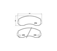 BREMBO P 99 003 Brake pad set