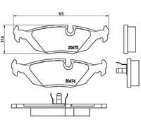 BREMBO P 06 009 Brake pad set