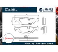 Brake pads P 06 009 BREMBO for BMW ALPINA