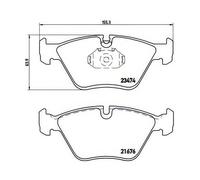 P 06 042 Disc Brake Brake Pad Set Front Fits BMW 3 Coupe Convertible 5 By Brembo