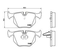 Brake pads P 06 044 BREMBO for BMW LAND ROVER