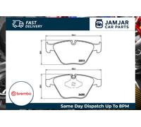 Brembo P06055 Front Disc Brake Pad - Set of 4