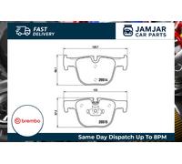 P06072 Rear Brake Pad Set 4x Pads Prepared For Wear Indicator Braking By Brembo