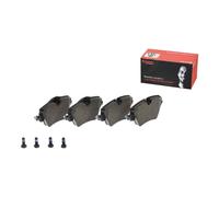 P06093 Front Brake Pad Set 4x Pads Prepared For Wear Indicator Braking By Brembo