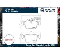 BREMBO P 23 180 Brake pad set