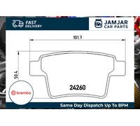 Brembo P24063 Rear Disc Brake Pad - Set of 4