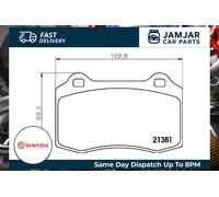 Brake pads P 36 020 BREMBO for CITROËN JAGUAR PEUGEOT SEAT DAIMLER VOLVO DS