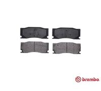 Brembo Brake Pad Set P 36 023 - Front - Alcon System - Anti-Squeak Plate - Fits Jaguar XK - Set of 4