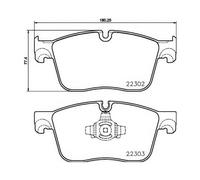 BREMBO Brake pad set LAND ROVER,JAGUAR P 36 031 J9C20036,J9D1118,J9D1199 T2H16147,T2H21043,T2H43857,T2H43859,T2H52818,T2H53848,T2H53854,T2H53855