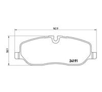 BREMBO P44014 Brake Pad Set Front Fits Land Rover Discovery 3.0 4x4 3.0 TD 4x4