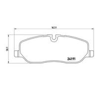 P 44 014 Disc Brake Brake Pad Set Front Fits Land Rover Discovery 3 Van 4 Brembo