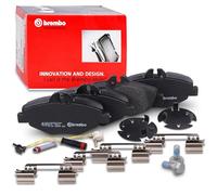BREMBO Brake Pad Set Front With Brake Caliper Screws Fits Mercedes-Benz E-Class