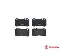 P50061 Rear Brake Pad Set 4x Pads Prepared For Wear Indicator Braking By Brembo